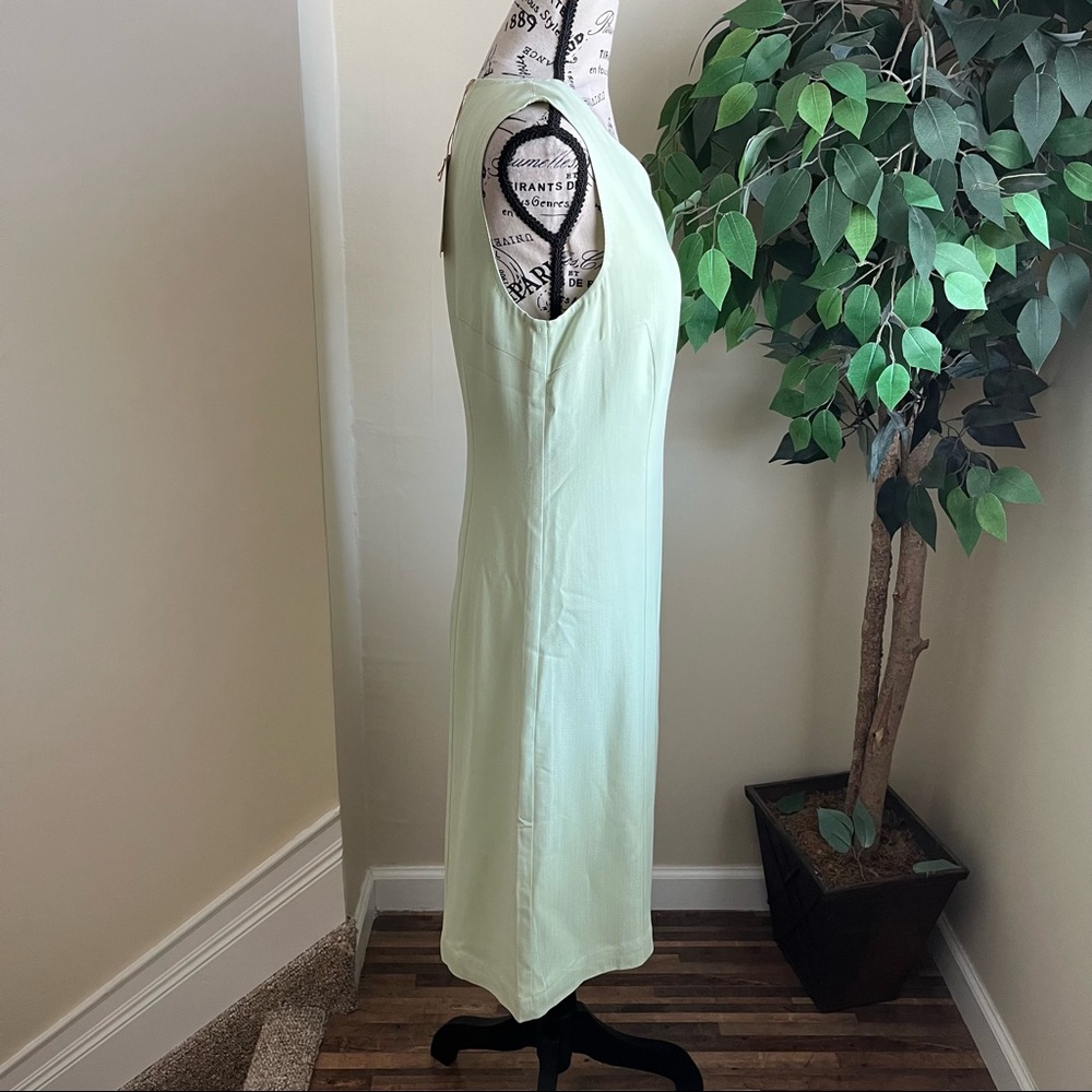 Tommy Bahama Silk Cayman Princess Sheath Dress Green Sz 8 - Picture 7 of 15